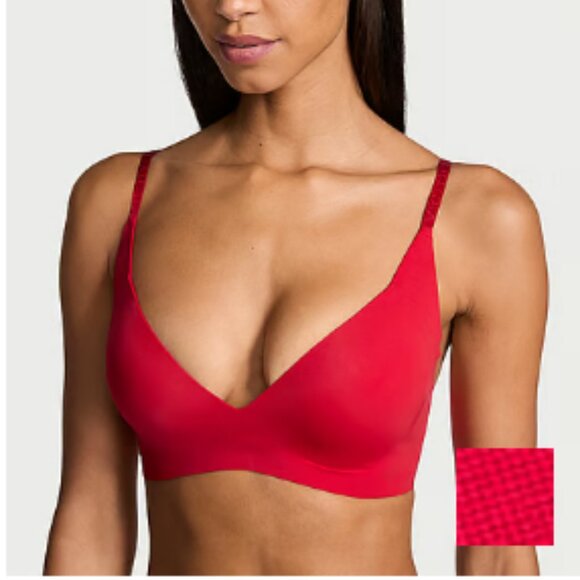 Victoria's Secret - Push-Up Wireless Comfort Lipstick Red Bra - Picture 1 of 3